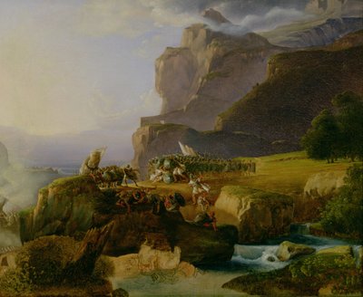 Schlacht bei den Thermopylen im Jahr 480 v. Chr., 1823 von Massimo Taparelli d